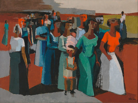 {{ product_title }} Fine Art Print | {{ product_vendor }} Jakero77 Charles Henry Alston - Oh Freedom, Walking (1958) Signed -17" x 22" Fine Art Print Art Print  Jakero77