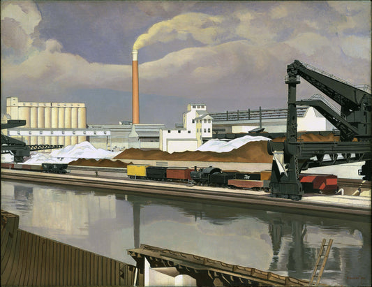 {{ product_title }} Fine Art Print | {{ product_vendor }} Jakero77 Charles Sheeler - American Landscape (1930) Signed - 17" x 22" Fine Art Print Art Print  Jakero77