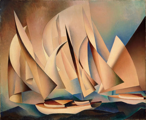 {{ product_title }} Fine Art Print | {{ product_vendor }} Jakero77 Charles Sheeler - Pertaining to Yachts and Yachting (1922) - 17" x 22" Art Print Art Print  Jakero77