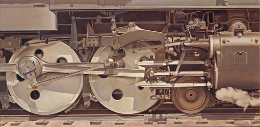 {{ product_title }} Fine Art Print | {{ product_vendor }} Jakero77 Charles Sheeler - Rolling Power (1939) Train Signed - 17" x 22" Fine Art Print Art Print  Jakero77