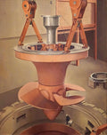 {{ product_title }} Fine Art Print | {{ product_vendor }} Jakero77 Charles Sheeler - Suspended Power (1939) - 17" x 22" Fine Art Print Art Print  Jakero77