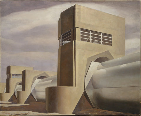 {{ product_title }} Fine Art Print | {{ product_vendor }} Jakero77 Charles Sheeler - Water (1945) - 17" x 22" Fine Art Print Art Print  Jakero77