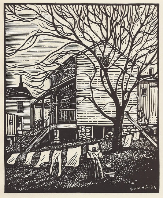 {{ product_title }} Fine Art Print | {{ product_vendor }} Jakero77 Charles W. Smith - Wash Day in Jackson Ward Signed - 17" x 22" Fine Art Print Art Print  Jakero77