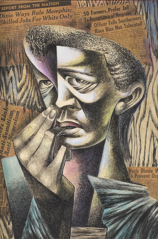 {{ product_title }} Fine Art Print | {{ product_vendor }} Jakero77 Charles White - Headlines (1944) - 17" x 22" Fine Art Print Art Print  Jakero77
