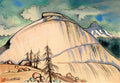 {{ product_title }} Fine Art Print | {{ product_vendor }} Jakero77 Chiura Obata - Death’s Grave Pass and Tenaya Peak (1930) - 17" x 22" Art Print Art Print  Jakero77