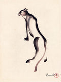 {{ product_title }} Fine Art Print | {{ product_vendor }} Jakero77 Chiura Obata - Mountain Lion (1939) - 17" x 22" Fine Art Print Art Print  Jakero77