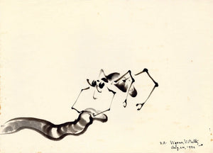 {{ product_title }} Fine Art Print | {{ product_vendor }} Jakero77 Chiura Obata - Study of Insect & Worm, Vigour Vitality (1932) - 17" x 22" Print Art Print  Jakero77