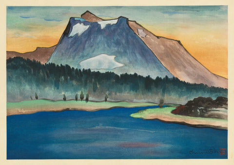 {{ product_title }} Fine Art Print | {{ product_vendor }} Jakero77 Chiura Obata - Sundown at Tioga Park (1930) - 17" x 22" Fine Art Print Art Print  Jakero77