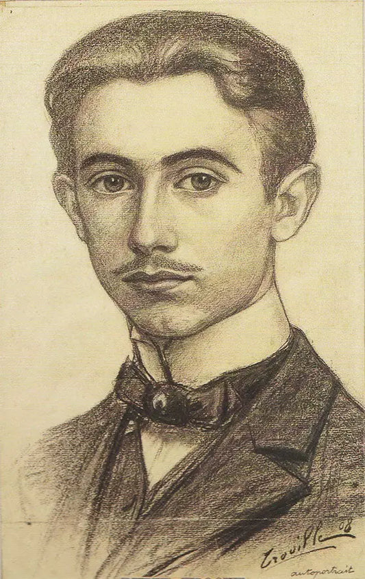 {{ product_title }} Fine Art Print | {{ product_vendor }} Jakero77 Clovis Trouille - Autoportrait (1908) Belle èpoque - 17" x 22" Fine Art Print Art Print  Jakero77