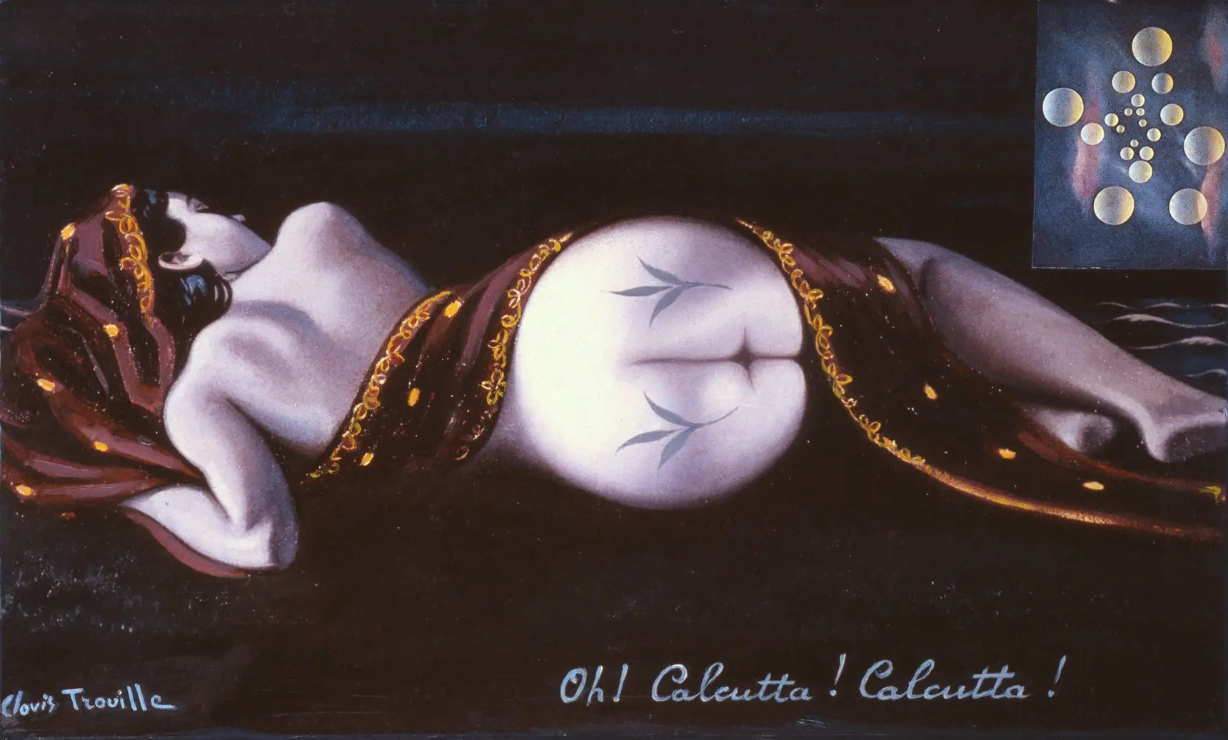 {{ product_title }} Fine Art Print | {{ product_vendor }} Jakero77 Clovis Trouille - Oh! Calcutta! Calcutta! (1946) Nude - 17" x 22" Fine Art Print Art Print  Jakero77