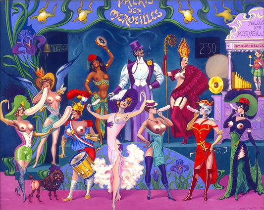 {{ product_title }} Fine Art Print | {{ product_vendor }} Jakero77 Clovis Trouille - The Palace of Wonders (1927-60) Nudes - 17"x22" Fine Art Print Art Print  Jakero77