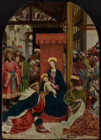 {{ product_title }} Fine Art Print | {{ product_vendor }} Jakero77 Defendente Ferrari - Adoration of the Magi (circa 1520) - 17"x22" Fine Art Print Art Print  Jakero77