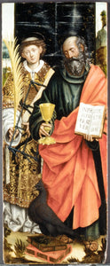 {{ product_title }} Fine Art Print | {{ product_vendor }} Jakero77 Defendente Ferrari - Saints John the Evangelist & Lawrence - 17" x 22" Art Print Art Print  Jakero77
