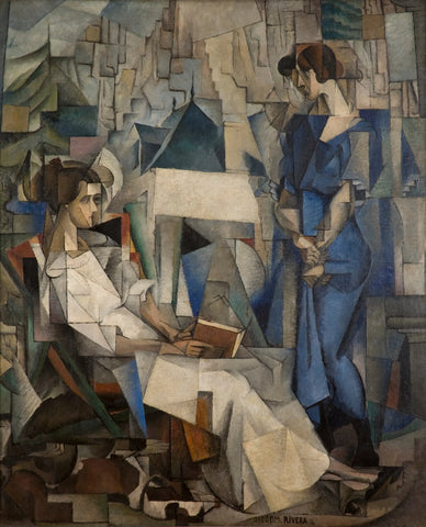 {{ product_title }} Fine Art Print | {{ product_vendor }} Jakero77 Diego Rivera - Dos Mujeres, Two Women (1914) Signed - 17" x 22" Fine Art Print Art Print  Jakero77