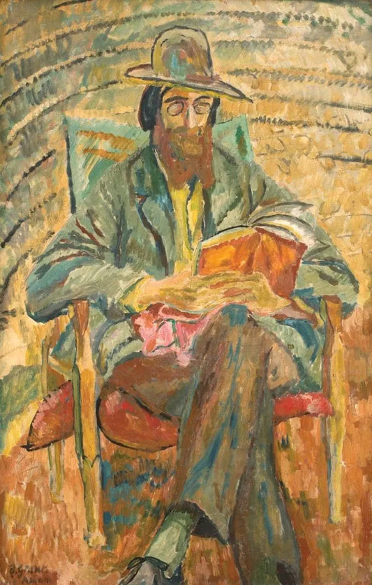 {{ product_title }} Fine Art Print | {{ product_vendor }} Jakero77 Duncan Grant - Lytton Strachey (1913) Signed - 17" x 22" Fine Art Print Art Print  Jakero77