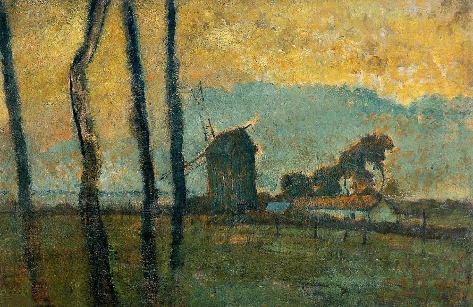 {{ product_title }} Fine Art Print | {{ product_vendor }} Jakero77 Edgar Degas - Landscape at Valery-sur-Somme (1854) - 17" x 22" Fine Art Print Art Print  Jakero77