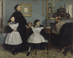 {{ product_title }} Fine Art Print | {{ product_vendor }} Jakero77 Edgar Degas - The Belleli Family (1862) - 17" x 22" Fine Art Print Art Print  Jakero77