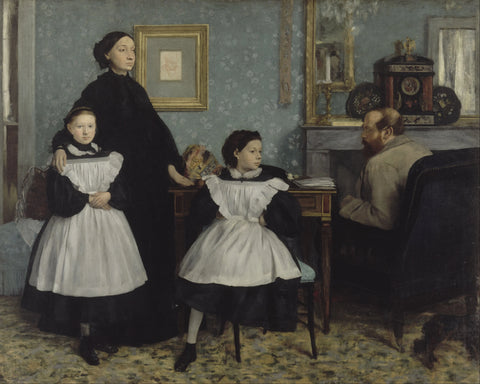 {{ product_title }} Fine Art Print | {{ product_vendor }} Jakero77 Edgar Degas - The Belleli Family (1862) - 17" x 22" Fine Art Print Art Print  Jakero77