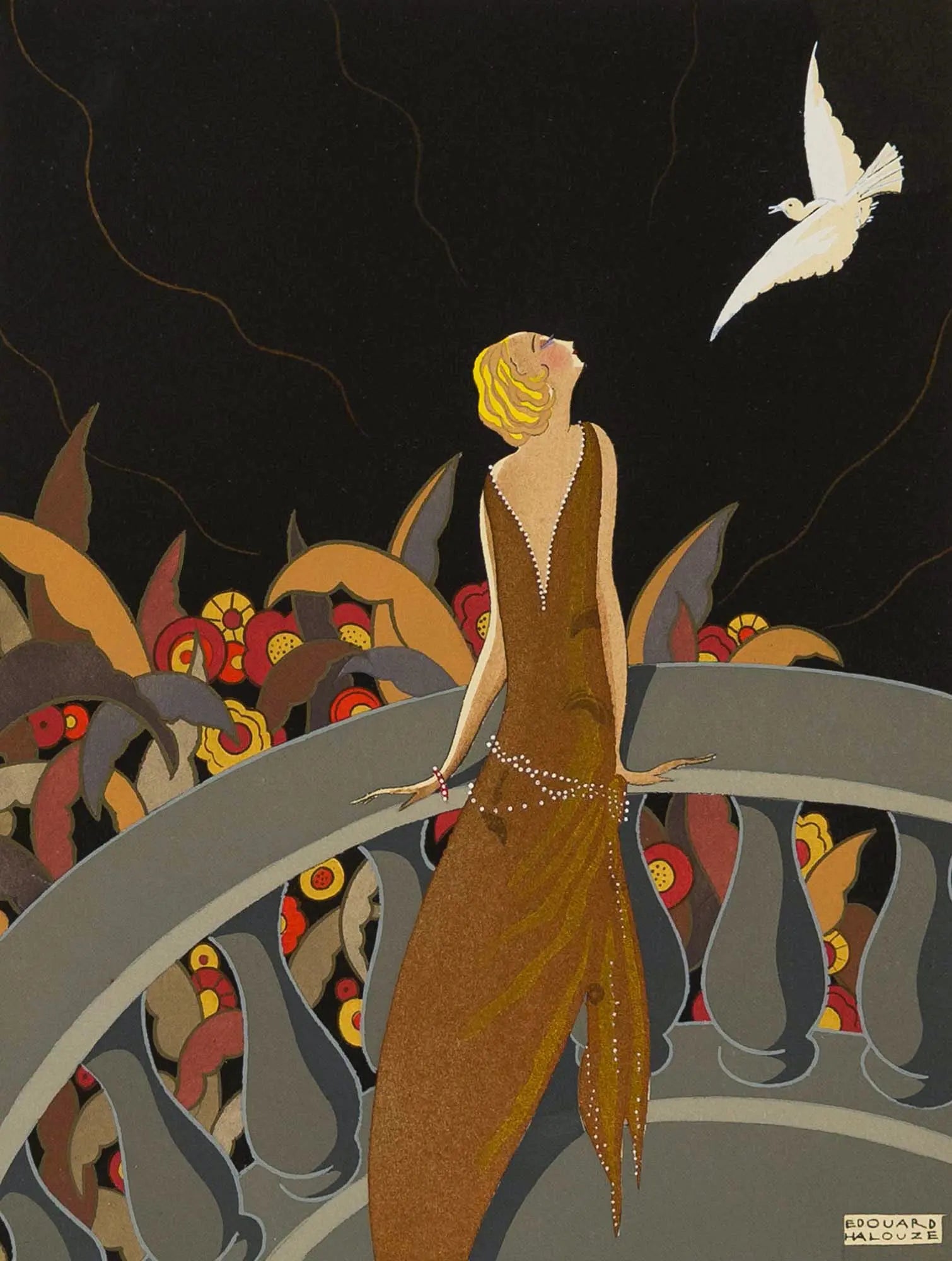 {{ product_title }} Fine Art Print | {{ product_vendor }} Jakero77 Edouard Halouze - The Messenger (1925) - 17" x 22" Fine Art Print Art Print  Jakero77