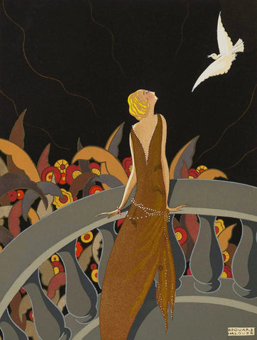 {{ product_title }} Fine Art Print | {{ product_vendor }} Jakero77 Edouard Halouze - The Messenger (1925) - 17" x 22" Fine Art Print Art Print  Jakero77