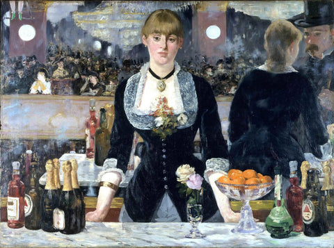 {{ product_title }} Fine Art Print | {{ product_vendor }} Jakero77 Edouard Manet - A Bar at the Folies-Bergère (1882) Signed - 17"x22" Fine Art Print Art Print  Jakero77