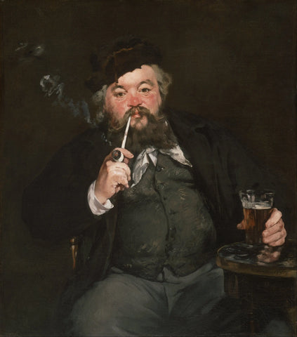 {{ product_title }} Fine Art Print | {{ product_vendor }} Jakero77 Edouard Manet - A Good Glass of Beer (1873) Signed - 17" x 22" Fine Art Print Art Print  Jakero77