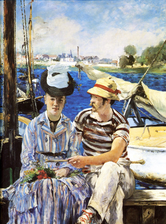 {{ product_title }} Fine Art Print | {{ product_vendor }} Jakero77 Edouard Manet - Argenteuil (1874) Signed - 17" x 22" Fine Art Print Art Print  Jakero77