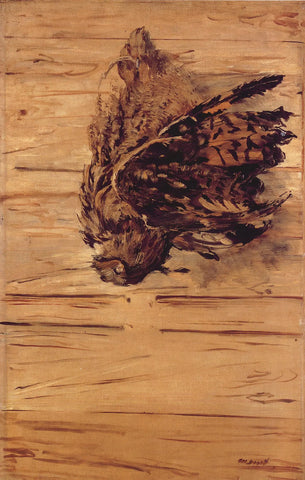 {{ product_title }} Fine Art Print | {{ product_vendor }} Jakero77 Edouard Manet - Dead Eagle Owl (1881) Signed - 17" x 22" Fine Art Print Art Print  Jakero77