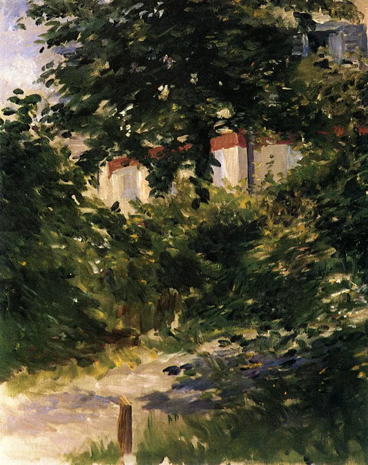 {{ product_title }} Fine Art Print | {{ product_vendor }} Jakero77 Edouard Manet - Garden Path in Reuil (1882) Gartenweg - 17" x 22" Fine Art Print Art Print  Jakero77