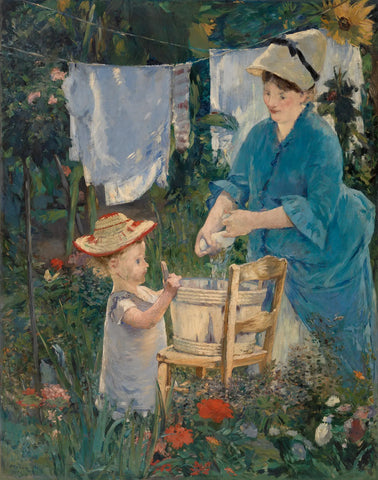 {{ product_title }} Fine Art Print | {{ product_vendor }} Jakero77 Edouard Manet - Laundry (Blanchisserie) 1875 Signed - 17" x 22" Fine Art Print Art Print  Jakero77