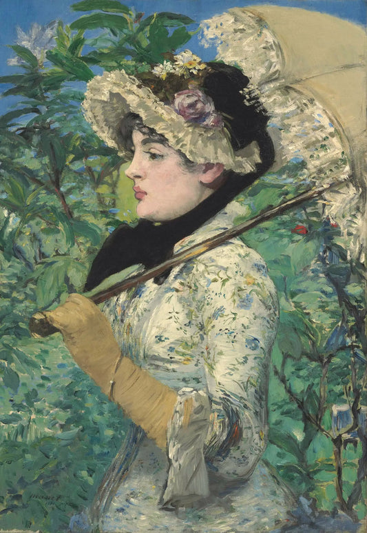 {{ product_title }} Fine Art Print | {{ product_vendor }} Jakero77 Edouard Manet - Le Printemps (Spring)(Jeanne Demarsy) 1881 Signed - 17"x22" Print Art Print  Jakero77