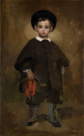 {{ product_title }} Fine Art Print | {{ product_vendor }} Jakero77 Edouard Manet - Little Lange (1862) Signed - 17" x 22" Fine Art Print Art Print  Jakero77