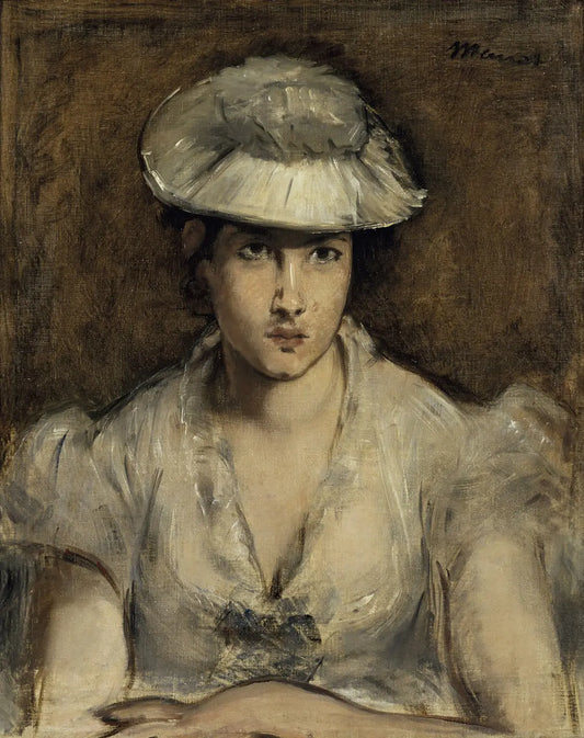 {{ product_title }} Fine Art Print | {{ product_vendor }} Jakero77 Edouard Manet - Portrait Marguerite Gauthier Lathuille (1879) Signed - 17"x22" Print Art Print  Jakero77