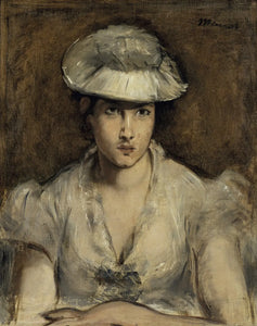 {{ product_title }} Fine Art Print | {{ product_vendor }} Jakero77 Edouard Manet - Portrait Marguerite Gauthier Lathuille (1879) Signed - 17"x22" Print Art Print  Jakero77