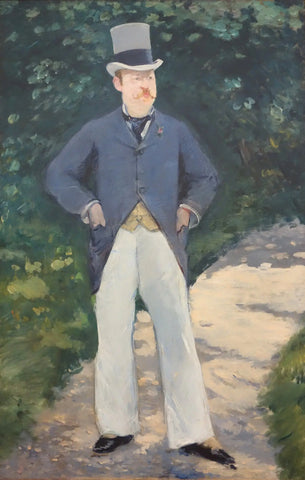 {{ product_title }} Fine Art Print | {{ product_vendor }} Jakero77 Edouard Manet - Portrait of Monsieur Brun (1879) - 17" x 22" Fine Art Print Art Print  Jakero77