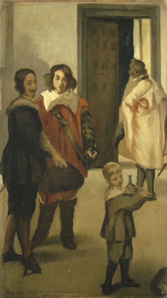 {{ product_title }} Fine Art Print | {{ product_vendor }} Jakero77 Edouard Manet - Spanish Cavaliers (1859-60) Initialed - 17" x 22" Fine Art Print Art Print  Jakero77