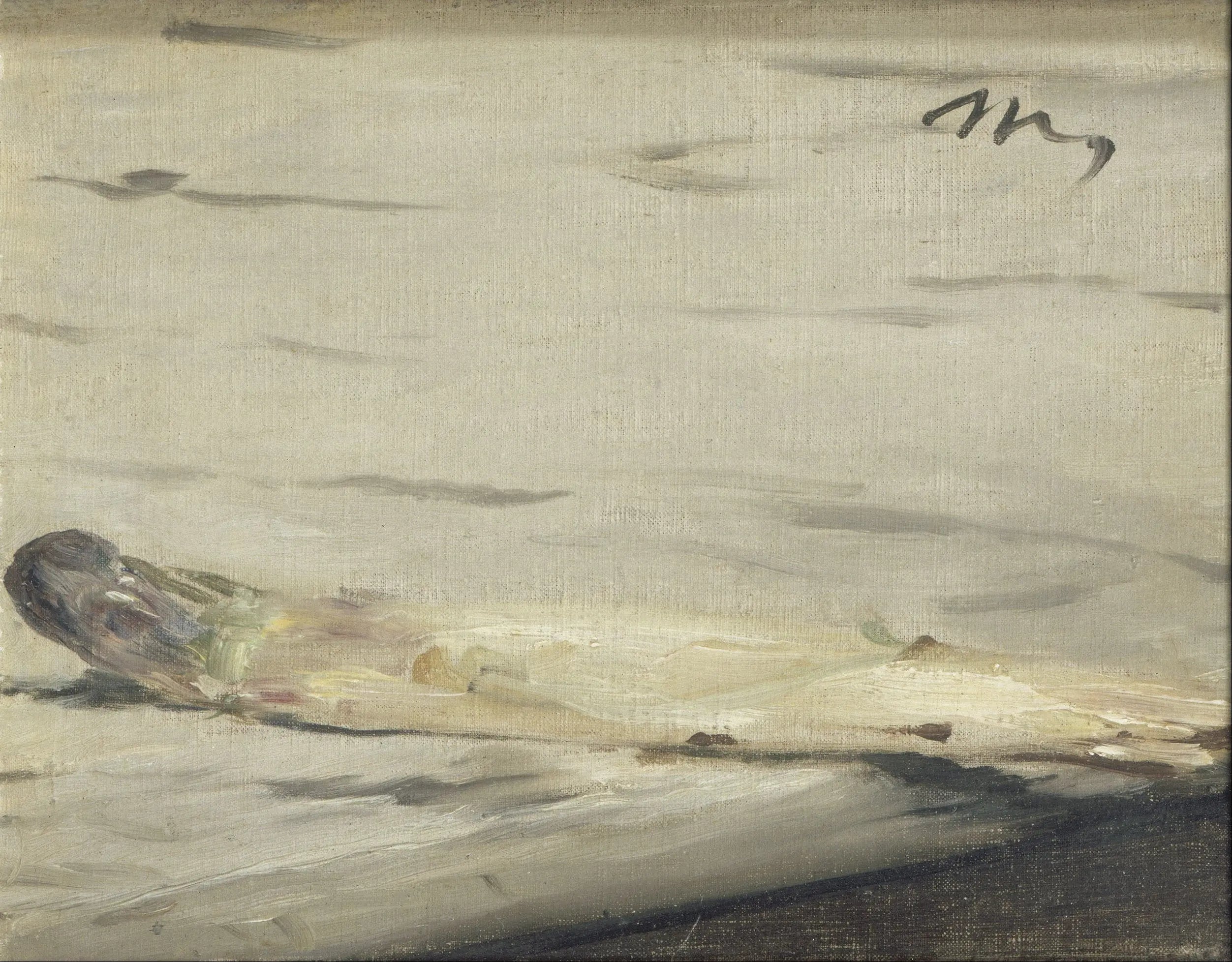 {{ product_title }} Fine Art Print | {{ product_vendor }} Jakero77 Edouard Manet - Sprig of Asparagus (1880) Signed with initial - 17" x 22" Fine Art Print Art Print  Jakero77