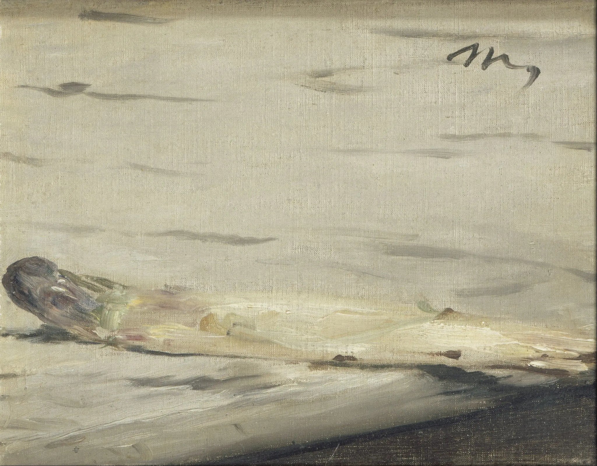 {{ product_title }} Fine Art Print | {{ product_vendor }} Jakero77 Edouard Manet - Sprig of Asparagus (1880) Signed with initial - 17" x 22" Fine Art Print Art Print  Jakero77