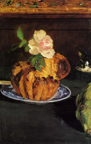 {{ product_title }} Fine Art Print | {{ product_vendor }} Jakero77 Edouard Manet - Still Life with Brioche (1880) - 17" x 22" Fine Art Print Art Print  Jakero77
