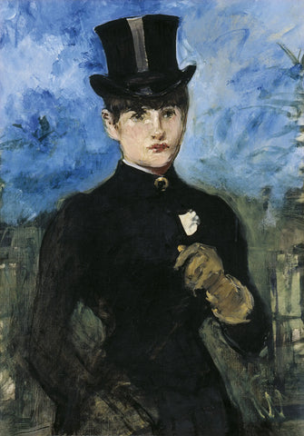 {{ product_title }} Fine Art Print | {{ product_vendor }} Jakero77 Edouard Manet - Summer or The Amazon or Horsewoman, Fullface (1882) - 17"x22" Print Art Print  Jakero77