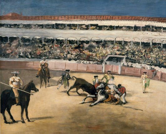 {{ product_title }} Fine Art Print | {{ product_vendor }} Jakero77 Edouard Manet - The Bullfight Stierkampf (1865-66) - 17" x 22" Fine Art Print Art Print  Jakero77