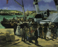 {{ product_title }} Fine Art Print | {{ product_vendor }} Jakero77 Edouard Manet - The Folkstone Boat, Boulogne (1869) Signed - 17" x 22" Art Print Art Print  Jakero77