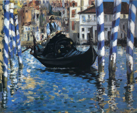 {{ product_title }} Fine Art Print | {{ product_vendor }} Jakero77 Edouard Manet - The Grand Canal of Venice. Blue Venice 1875 - 17" x 22" Art Print Art Print  Jakero77