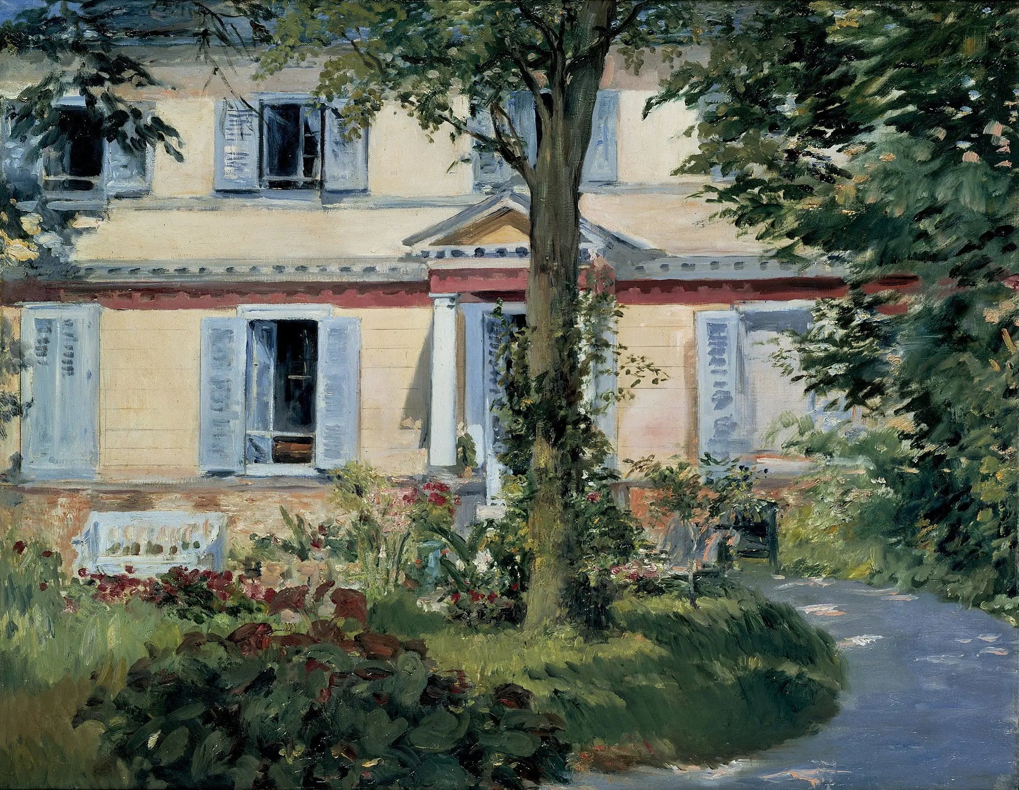{{ product_title }} Fine Art Print | {{ product_vendor }} Jakero77 Edouard Manet - The House at Rueil (1882) - 17" x 22" Fine Art Print Art Print  Jakero77