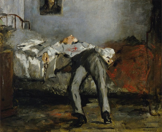 {{ product_title }} Fine Art Print | {{ product_vendor }} Jakero77 Edouard Manet - The Suicide (1877) Signed - 17" x 22" Fine Art Print Art Print  Jakero77
