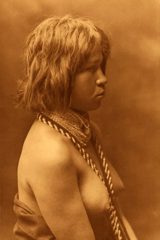 {{ product_title }} Fine Art Print | {{ product_vendor }} Jakero77 Edward Curtis - Judith Mohave Indian Nude Native 1903 - 17" x 22" Fine Art Print Art Print  Jakero77