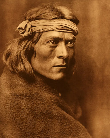 {{ product_title }} Fine Art Print | {{ product_vendor }} Jakero77 Edward Curtis - Zuni Governor Native American (1925) - 17" x 22" Fine Art Print Art Print  Jakero77