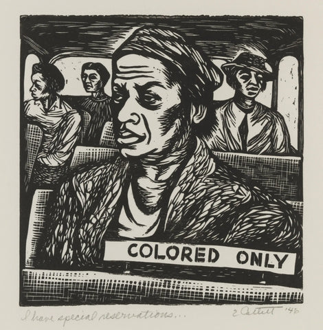 {{ product_title }} Fine Art Print | {{ product_vendor }} Jakero77 Elizabeth Catlett - I Have Special Reservations (1946) Signed - 17" x 22" Print Art Print  Jakero77
