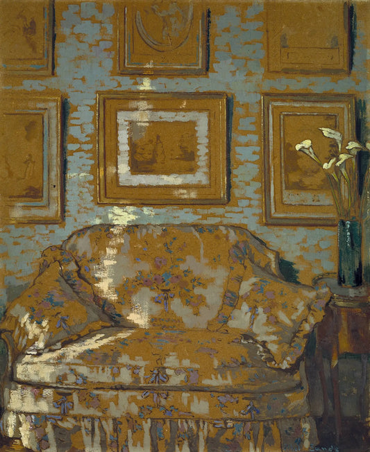 {{ product_title }} Fine Art Print | {{ product_vendor }} Jakero77 Ethel Sands - The Chintz Couch (1910-11) - 17" x 22" Fine Art Print Art Print  Jakero77