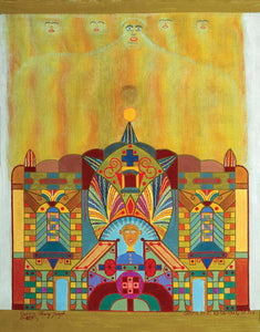 {{ product_title }} Fine Art Print | {{ product_vendor }} Jakero77 Fleury Joseph Crepin - Abstract Temple No. 164 (1944) - 17" x 22" Fine Art Print Art Print  Jakero77